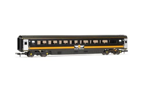 Image of Hornby Coach Car - R40442 RailRoad Grand Central Rail, Mk3 Trailer Standard Open, 42402 - Era 10 Train Toy, 00 Gauge Carriage for Train Set, Rolling Stock Models for Adults - 1:76 Scale Model Gift