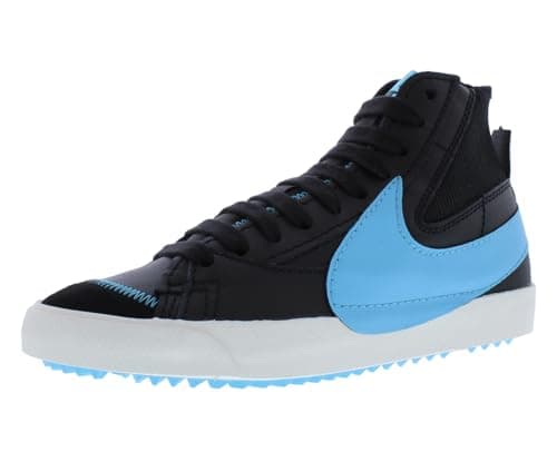 Image of Nike Men's Blazer Mid '77 Jumbo Black/Baltic Blue-Sail (FD0278 001), Black/Baltic Blue-sail, 9 UK