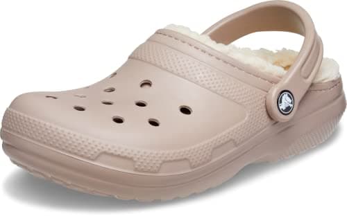 Image of Crocs Unisex Classic Lined Clog, Mushroom Bone, 5 UK