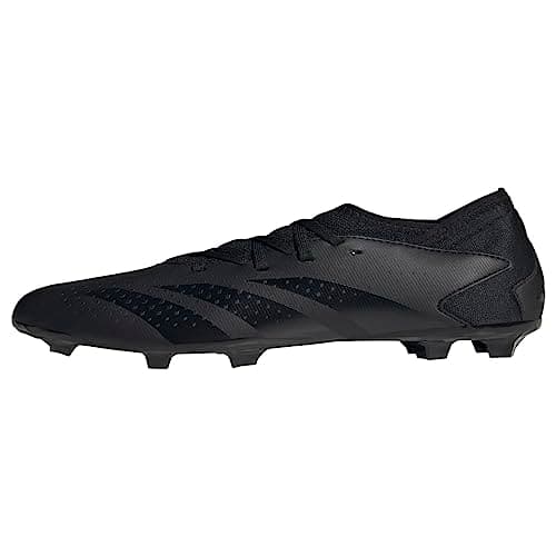 Image of adidas Predator Accuracy.3 Firm Ground Soccer Shoe, Black/Black/White, 11.5 US Unisex Little Kid