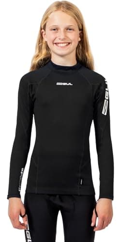 Image of Gul 2026 Junior UV Protection Long Sleeve Rash Vest - Black
