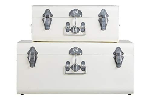 Image of Premier Housewares Storage Trunks, Ivory, Set of 2