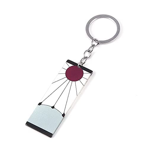 Image of Kimetsu No Yaiba Tanjiro Keychain - Rengoku Nezuko Anime Hanafuda Chain - Cosplay Gifts For Women Men Boys Fans, Tanjiro, One Size
