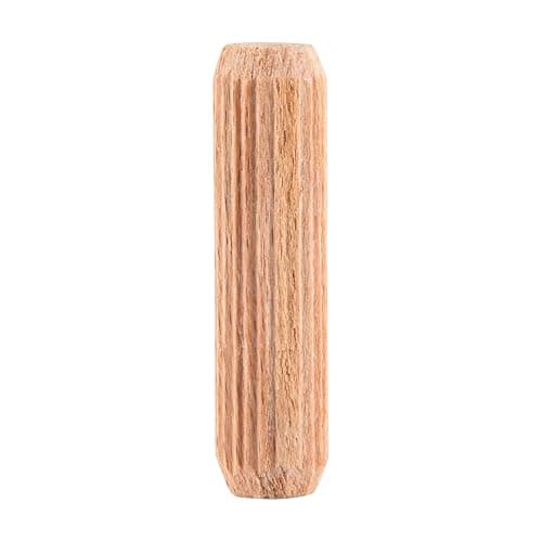 Image of Trend Wooden Dowels, 10 x 40 mm, 50 Pack, Beechwood with Full-Length Glue Grooves, FSC Certified, DWL/10X40/50