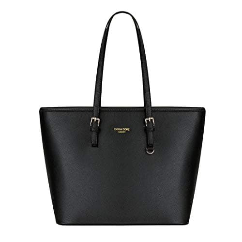 Image of LIRENSHIGE Tote Bag Soft PU Leather Large Capacity Ladies Handbag Womens Top Handle Shoulder Bag For women Black (Black)