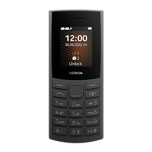 Image of Nokia 105 4G Edition 2023 (Dual SIM, 1.8 Inch Display, 1450 mAh Battery, 48 MB RAM / 128 MB ROM, Expandable Memory, 3.5 mm Headphone Jack, FM Radio) Charcoal