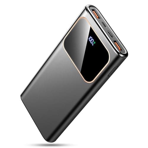 Image of Power Bank 10000mAh, 22.5W Portable Charger USB C Input & Output Powerbank with LED Display, PD3.0 QC4.0 Phone Battery Pack for iPhone 16/15/14/13/12, Android More,Black