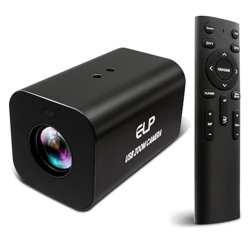 Image of IFWATER HDMI 12X Zoom USB Camera 4K Autofocus 60FPS High Speed Webcam USB HDMI Simultaneous Output PC Camera Manual Zoom Remote Control for TV Projector Video Conferencing Church Streaming