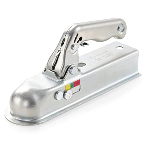 Image of CZC AUTO Trailer Coupling Hitch - Heavy Duty Steel up to 800kg for 50mm Tow Ball and Square Drawbar (11602U)