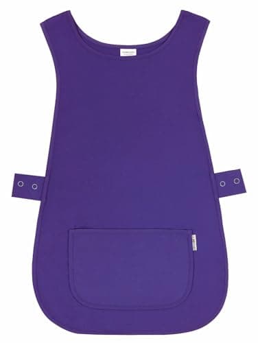 Image of LINEN CLOSET® Womens Tabards with Pockets for Men Ladies Cleaning Catering Chef Kitchen Aprons Unisex Hygea Tabard Apron Work Tabards