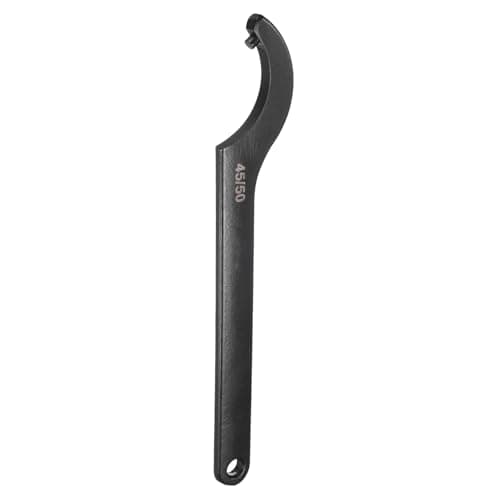 Image of sourcing map C Hook Spanner Wrench, 45-50mm C Pin Motorcycle Shock Nut Chrome Vanadium Spanner Wrench Tool with 5mm Round Head for Machine, Vehicles, Mechanical