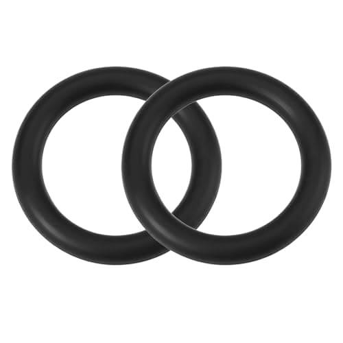 Image of AS Axis Spindleon 2pcs Black Oil Cooler Seal Rubber Gasket 650043 55568540 Compatible with Vauxhall Astra Kasa Meriva Mokka Adam