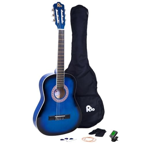 Image of Rio 3/4 Size Classical Guitar Pack For Junior Beginners - Suit 9 To 12 Years - New