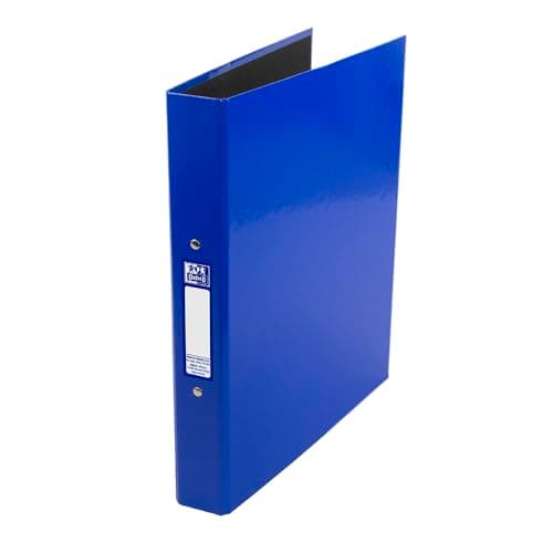 Image of Oxford Premium A4 Ring Binder, Blue Single Folder, 25mm Capacity, Laminated Paper on Board