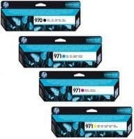Image of HP 970 Black/971 Cyan/Magenta/Yellow 4-pack Original Ink Cartridges