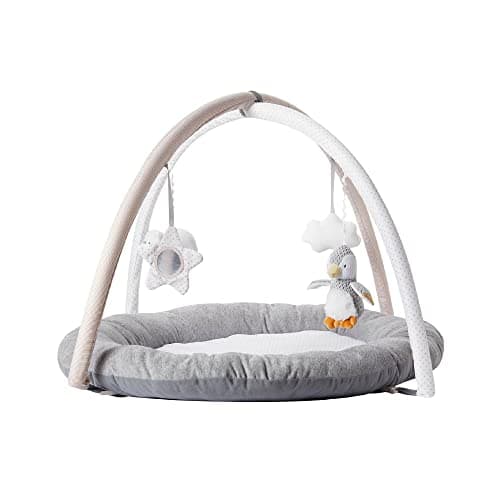Image of Nuby Penguin Baby Play Mat – Baby Toy Activity Play Gym with Sensory Toys and Padded Base for Baby Tummy Time