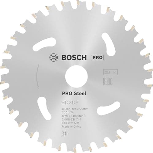 Image of Bosch 1x PRO Steel Circular Saw Blades for Cordless Hand-Held Dry Cutters (for Steel, Ø mm, Professional Accessory Hand-Held Dry Cutter)