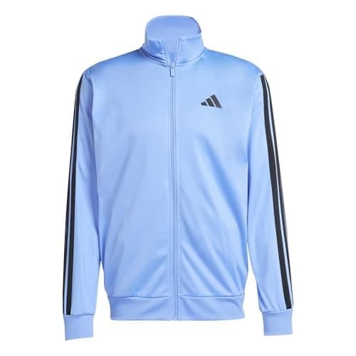 Image of adidas Men's 3-Stripes Tricot Track Top, Blue Fusion, M