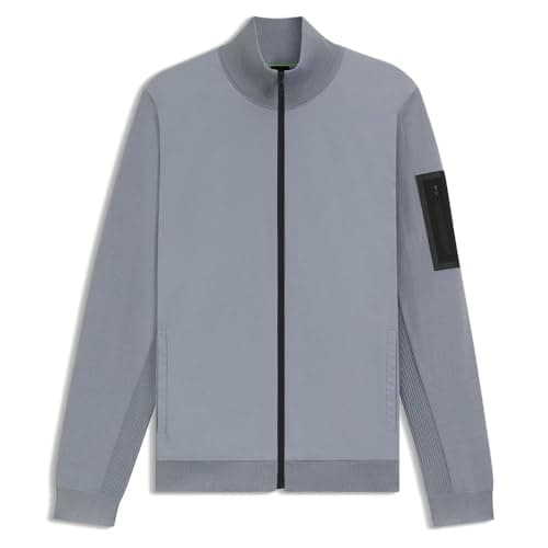 Image of BOSS K_Momentum-x Hy Men's Knitted Jacket, 026dark grey, XL