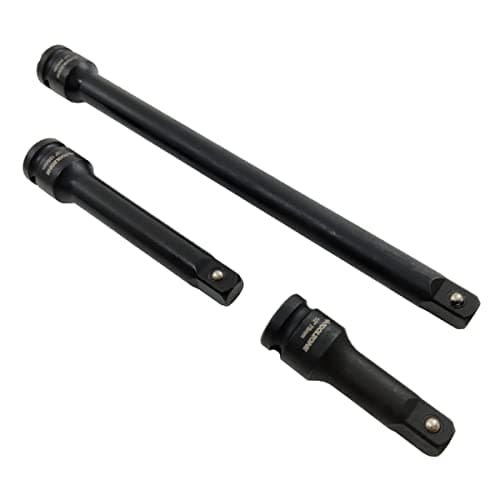 Image of Impact Extension Bar Set 1/2" Dr 3Pc Kit 75, 125 & 250mm Long Bars
