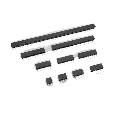 Image of Single Row Pin Header 2.0mm Pitch Female Jack 2/3/4/5/6/7/8/10/20/40 Pins Straight PCB Strip Socket Connector For Arduino(100Pcs,4Pin)