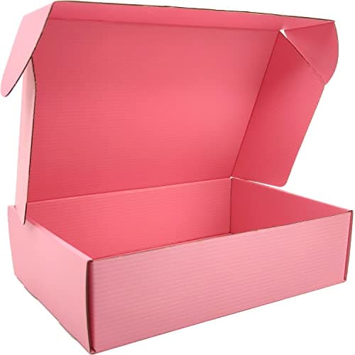 Image of Cenoid Medium Postal Boxes, 30x23x10cm Pink Postage Parcel Shipping Cardboard Boxes for Posting Shipping Delivery Packaging boxes for Small Business (Pack of 20)