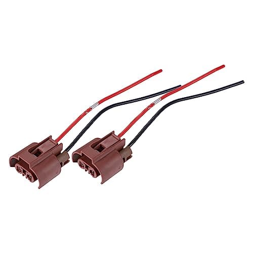 Image of A ABSOPRO 9012 9006 Wiring Harness Sockets for Halogen Headlights (Set of 2)