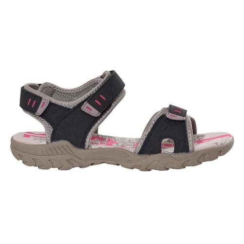 Image of PDQ Womens/Ladies Toggle & Touch Fastening Sports Sandals (5 UK) (Navy/Grey)