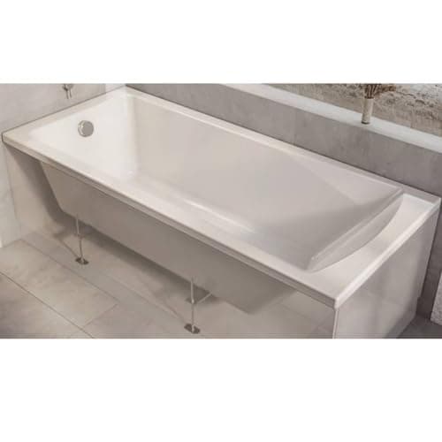 Image of Milano Elswick White 1500mm x 700mm Single Ended Square Bath