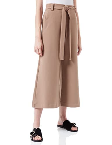 Image of French Connection Whisper Ruth Belted Culottes,Mocha Mousse,12