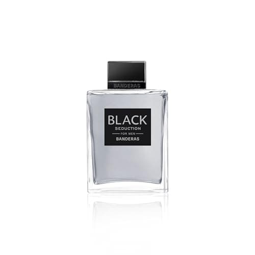 Image of Banderas Perfumes - Black Seduction - Eau de Toilette Spray for Men - Long Lasting - Fresh, Masculine, Casual and Young Fragance - Amber Woody Notes - Ideal for Day Wear 200 ml
