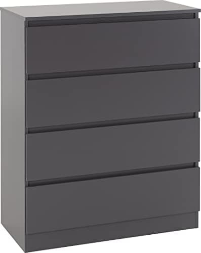 Image of Seconique Malvern 4 Drawer Chest in Grey