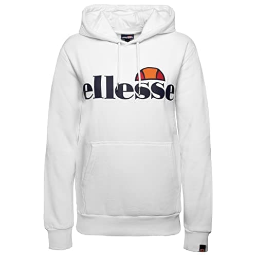 Image of ellesse Women's Torices Hoodie, White, XS 8 Manufacturer Size 36 UK