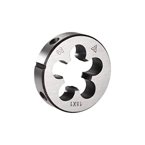 Image of sourcing map M18 X 1 Metric Round Die, Machine Thread Right Hand Threading Die, Alloy Steel Screw Thread Cutting Die
