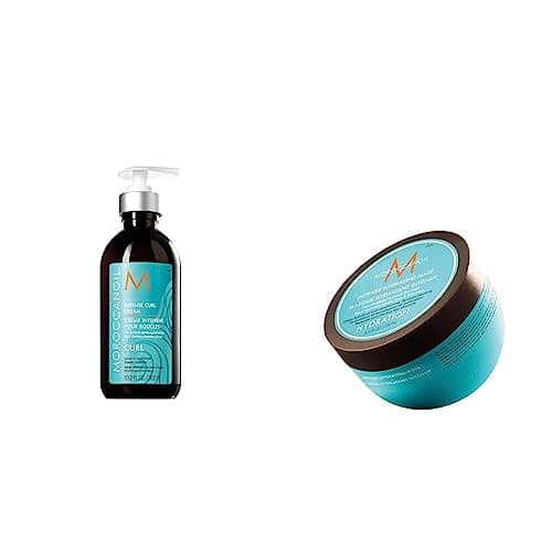 Image of Moroccanoil Intense Curl Cream, 300ml & Intense Hydrating Mask, 250ml