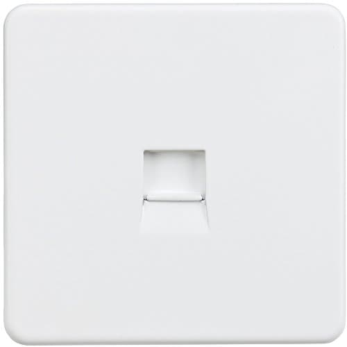 Image of Knightsbridge SF7300MW Screw Less Telephone Master Socket, White