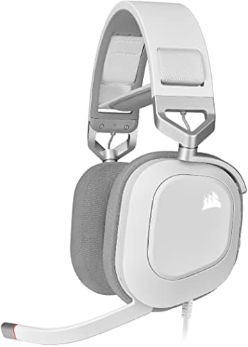 Image of Corsair HS80 RGB USB Gaming Headset - Dolby 7.1 Surround Sound - Broadcast Quality Microphone - iCUE Compatible - PC - White