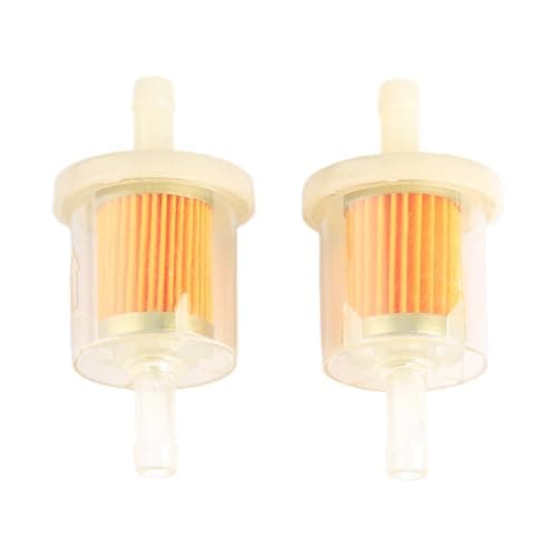 Image of Hopzab 2PCS Inline Fuel Filter, 40 Micron Diesel Replacement Fuel Filter for Pipes, Compatible with Universal Motorcycle Scooter Lawnmower Generator