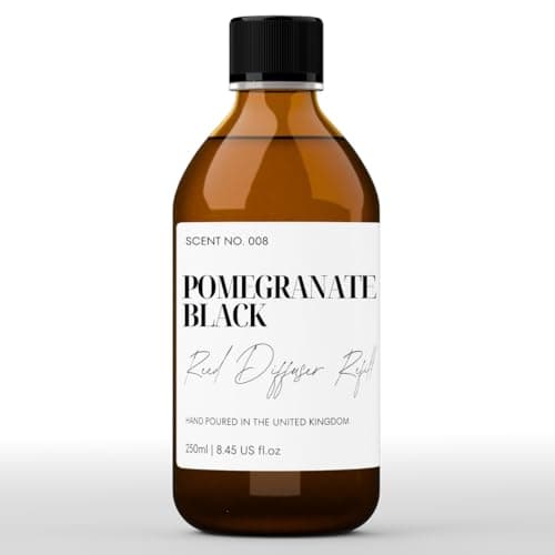 Image of Freshskin Beauty LTD | Reed Diffuser Refill - Pomegranate Black - 250ml - Home Fragrance, Scented Oils, Diffuser Oil - Vegan Friendly - A Rich, Complex, & Long Lasting Scent!
