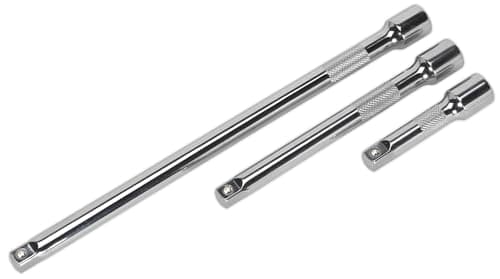 Image of Sealey Ak6340 Extension Bar Set 3Pc 3/8Sq Drive