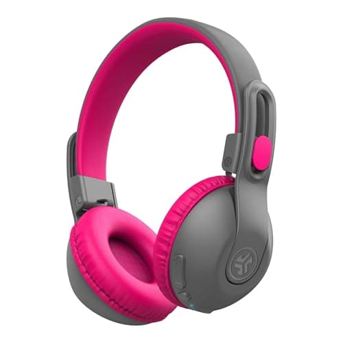 Image of JLab JBuddies Studio 2 Kids Headphones Wireless - Bluetooth Headphones Kids for Boys & Girls, Volume Limited Childrens Earphones with Mic, 65+ Hr Playtime, Noise Isolation, Sharing & Wired Mode, Pink