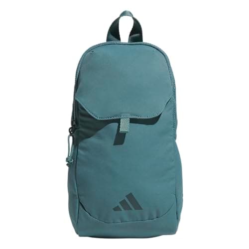 Image of adidas Essentials Crossbody – Athletic Sling Bag with Phone Pocket, Preloved Teal Green/Aurora Green Ivy, One Size, Essentials Crossbody – Athletic Sling Bag With Phone Pocket