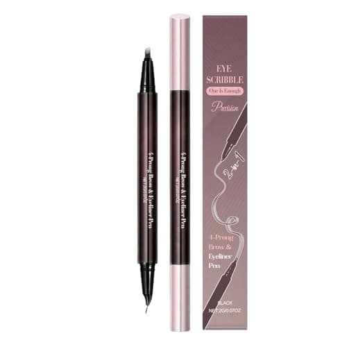 Image of Eyebrow Pen - 3.5g Double Ended Makeup Liner, 1 Precise Eyebrow Pencil For Women, Duo With Grooming Brush, Cosmetics, Arch Definer For Date Nights, Weddings And Interviews - Brown
