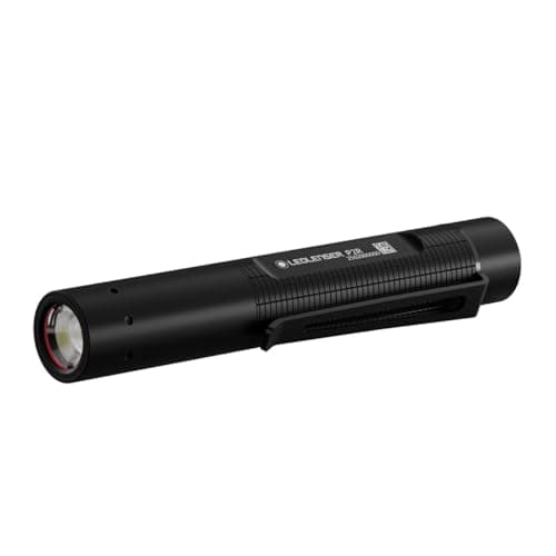Image of Ledlenser P2R LED Rechargeable Small Torch, 200lm, USB-C, 90m Adjustable Focus, Water Resistant, 8 Hour Battery, Lightweight 36g Battery Powered Mini Flashlight for Dog Walking, Hiking, Kids Camping