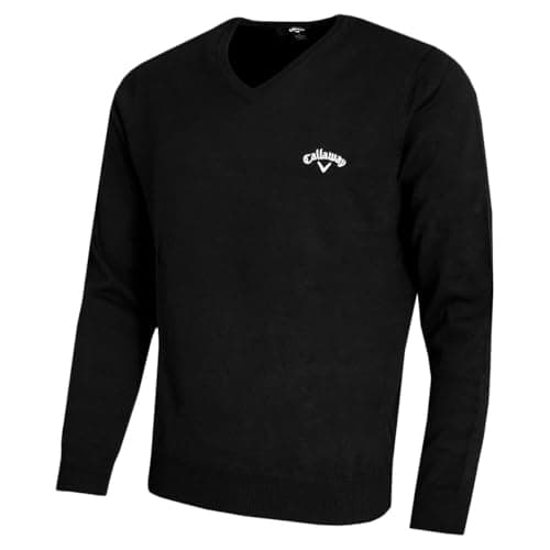 Image of Callaway Golf Mens Ace Long Sleeve Sweater - True Black - L