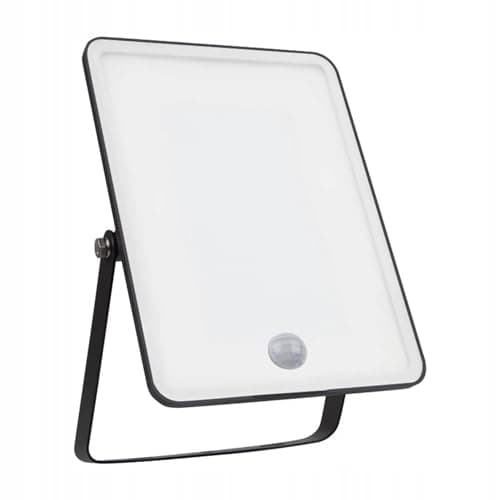 Image of LumenEco Sensor LED Floodlight with PIR Motion Sensor 50W Cool White 4000K IP65 Outdoor Security Light Energy Efficient Exterior Wall Light for Garden and Driveway - 20cm Cable