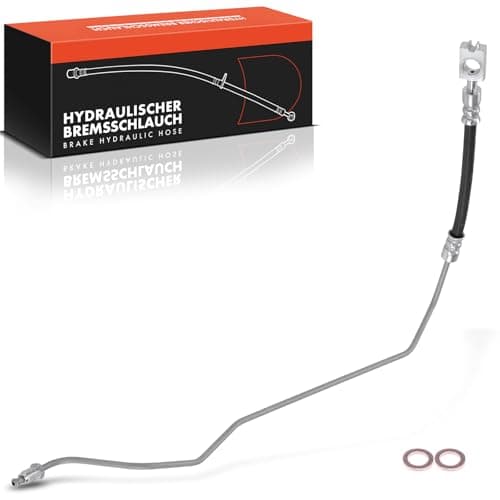 Image of Frankberg 1x Brake Hose Brake Hydraulic Hose Rear Axle Left Passenger Side Compatible with P.a.s.s.a.t 3B2 1.6L-2.8L 1996-2000 A6 4B2 C5 1.8L-3.0L 1997-2005 Replace# 2206420