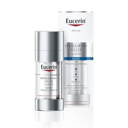 Image of Eucerin Hyaluron-Filler Night Peeling & Serum 30ml, Dual-Efficacy Serum to Reduce Visible Signs of Ageing, Advanced Skincare with Hyaluronic Acid and AHA
