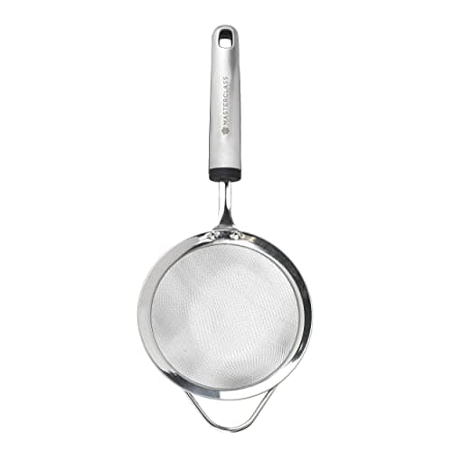 Image of MasterClass Soft Grip Sieve, 12 cm, Carded, Stainless Steel, Silver