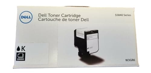 Image of Laser Toner Cartridge – Black DELL Laser Toner w3gr6 20000PAGES Toner & Laser Cartridge (Laser Toner, 20000 Page Yield, Black, One Piece (S))